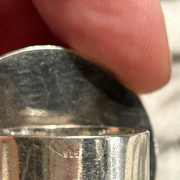 Unique sponge corral, real silver ring - Picture 3 of 3